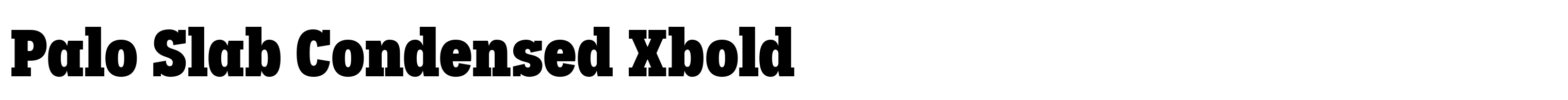 Palo Slab Condensed Xbold